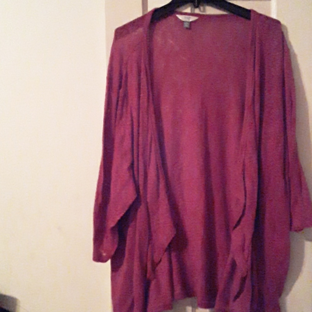 Lightweight fuschia cardigan